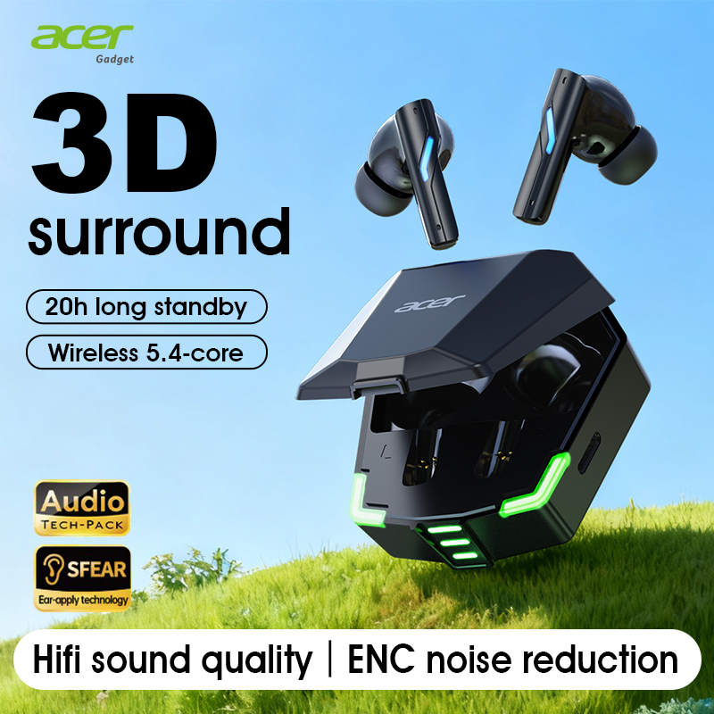 Gaming Accessories For Your Phone - Acer Ohr625 Wireless Bluetooth Earphones, In-Ear,