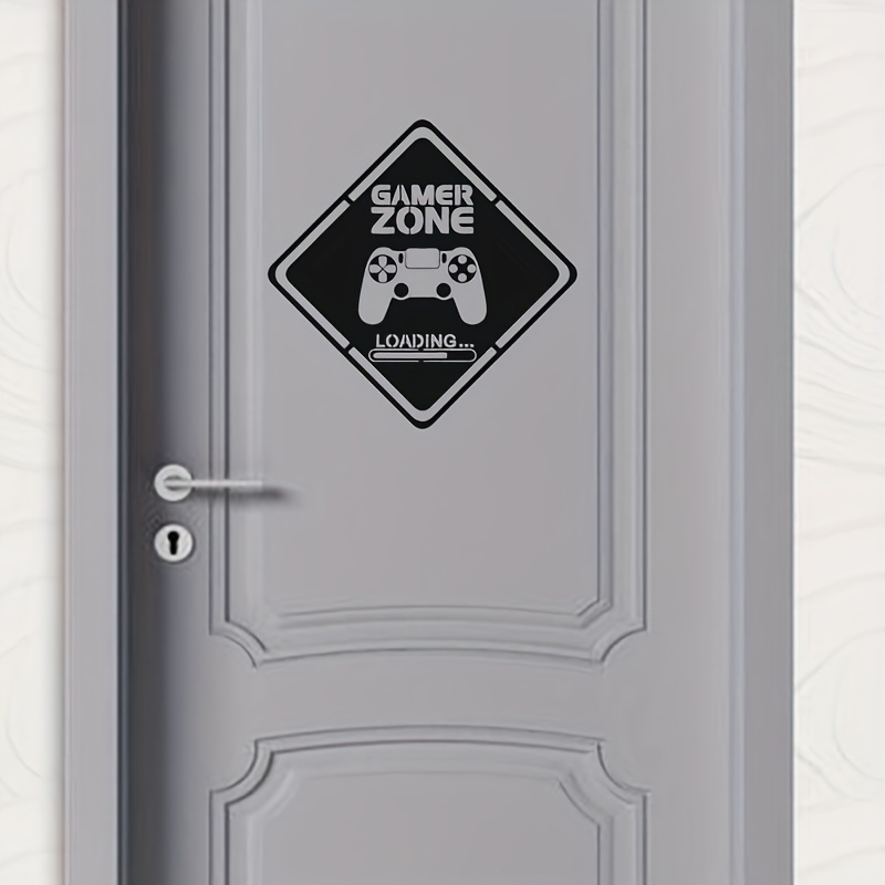 Gaming Accessories Wallpaper - 1pc Gamer Zone Door Decal Wall