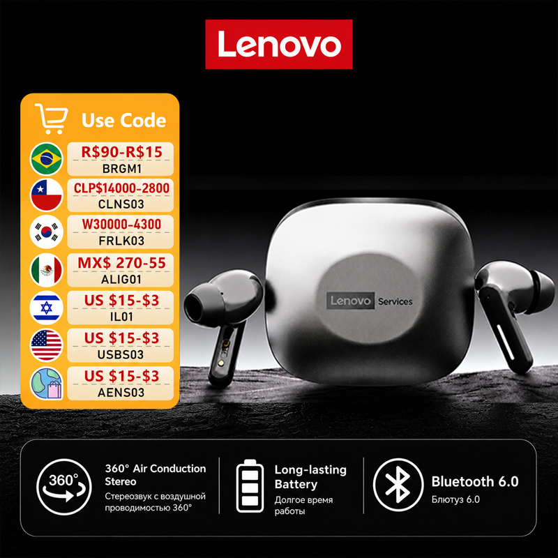 Gaming Accessories For Your Phone - Choice Lenovo LE209 Wireless Bluetooth Earphone