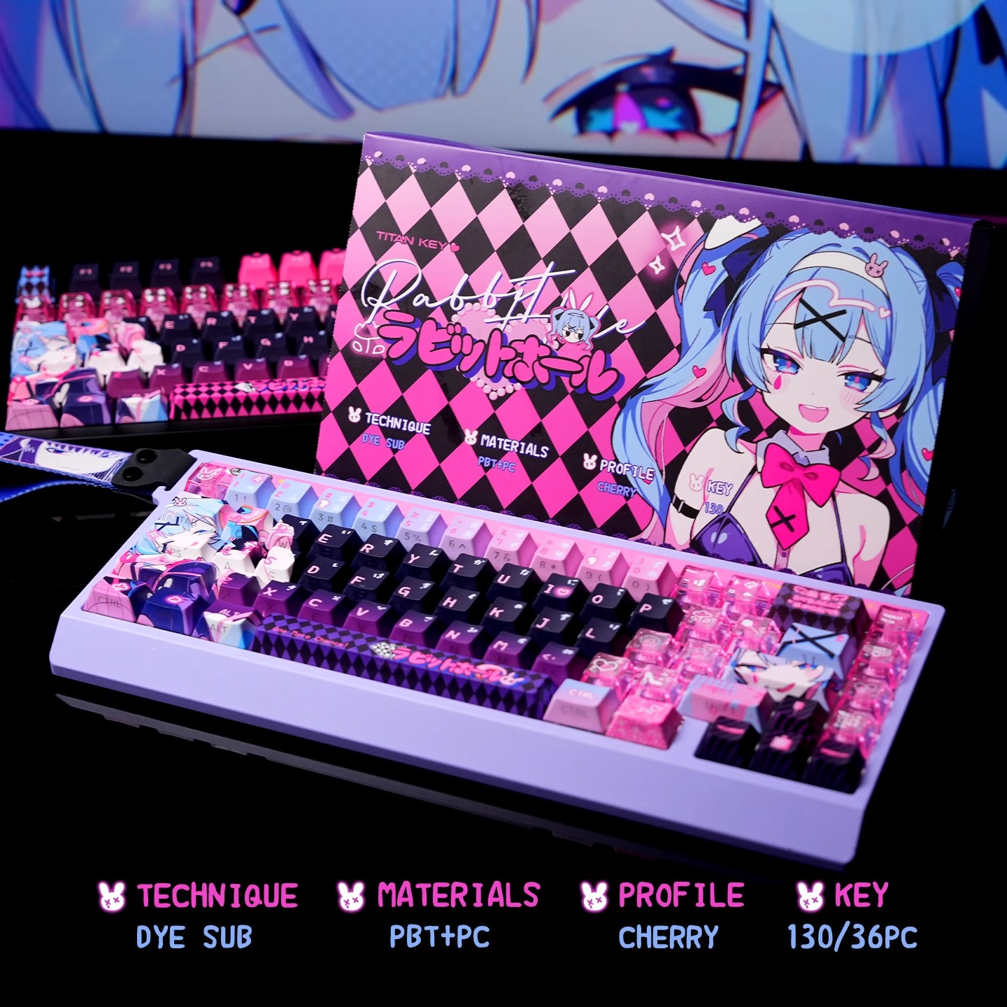 Anime Rabbit Hole Theme Custom - Gaming Set Accessories 评论和价格