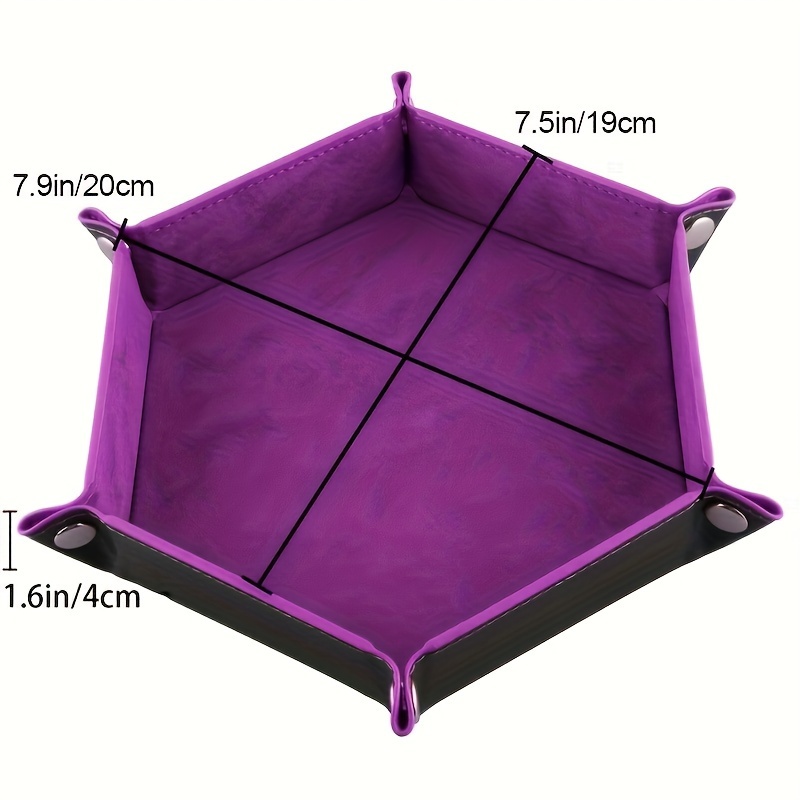 1pc Classic Hexagon Dice Tray, - Essential Gaming Accessories 评论和价格