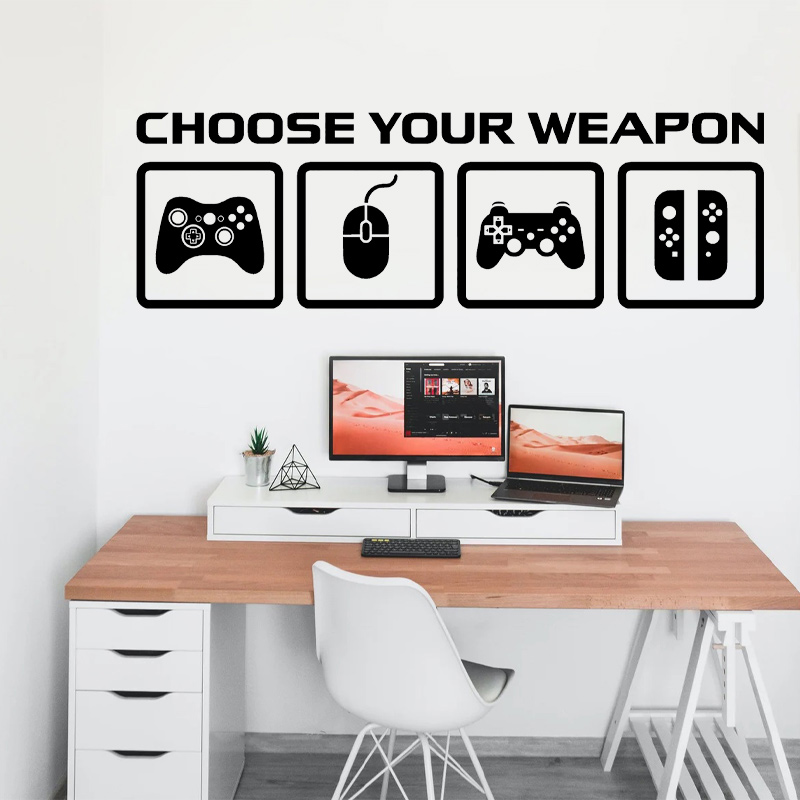 Video Game Decor Wall Decal  C - Gaming Accessories Wallpaper 评论和价格