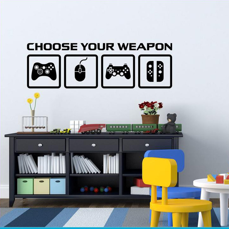 Video Game Decor Wall Decal  C - Gaming Accessories Wallpaper 评论和价格