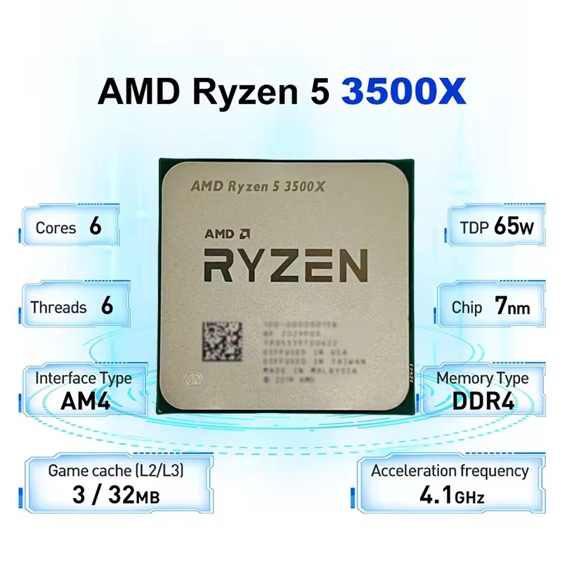 AMD Ryzen 5 R5 3500X 3.6GHz 6- - Amd Cpu Ryzen 5 评论和价格