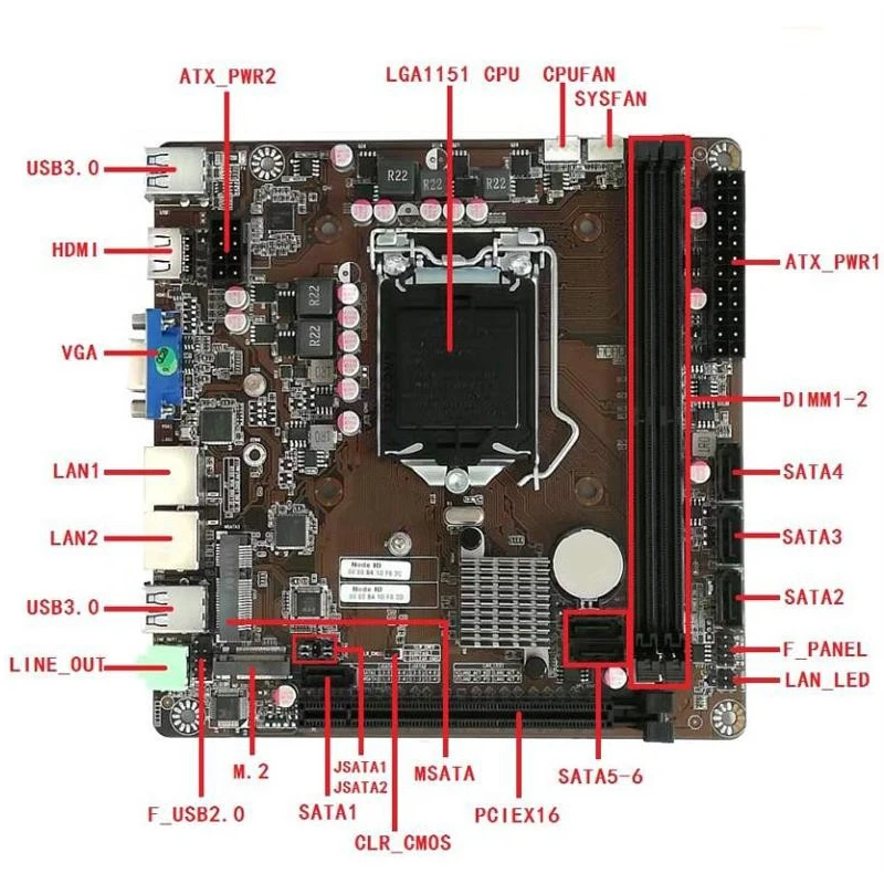 B365 Mini-ITX Motherboard LGA  - Intel Cpu Core I5 评论和价格