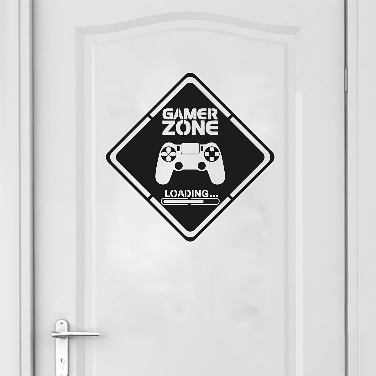 1pc Gamer Zone Door Decal Wall - Gaming Accessories Wallpaper 评论和价格