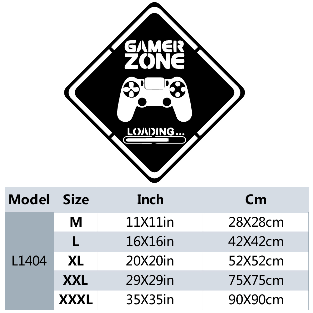 1pc Gamer Zone Door Decal Wall - Gaming Accessories Wallpaper 评论和价格