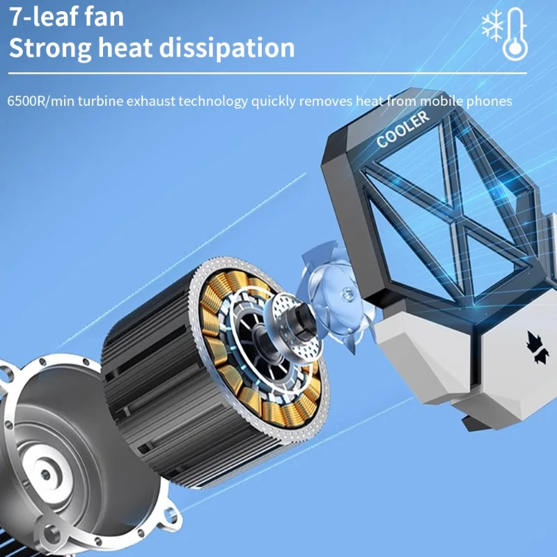 DY08 Mobile Phone Cooling Fan  - Gaming Accessories For Mobile 评论和价格