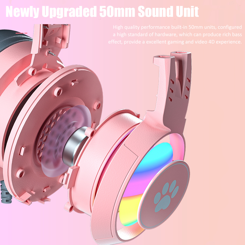 Cute Cat Ear Gaming Headphones - Gaming Accessories For Your Phone 评论和价格