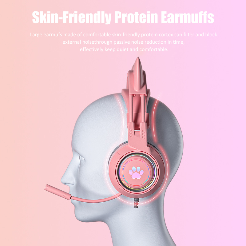 Cute Cat Ear Gaming Headphones - Gaming Accessories For Your Phone 评论和价格