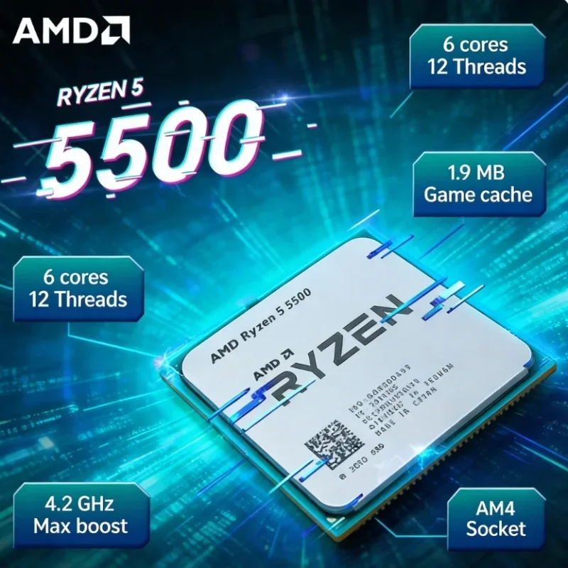 AMD Ryzen 5 5500 Studio Multi  - Amd Cpu Ryzen 5 评论和价格