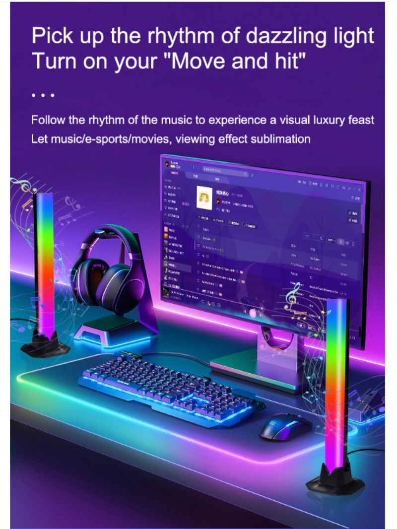 Music Sync LED Strip, Sound Co - Essential Gaming Accessories 评论和价格